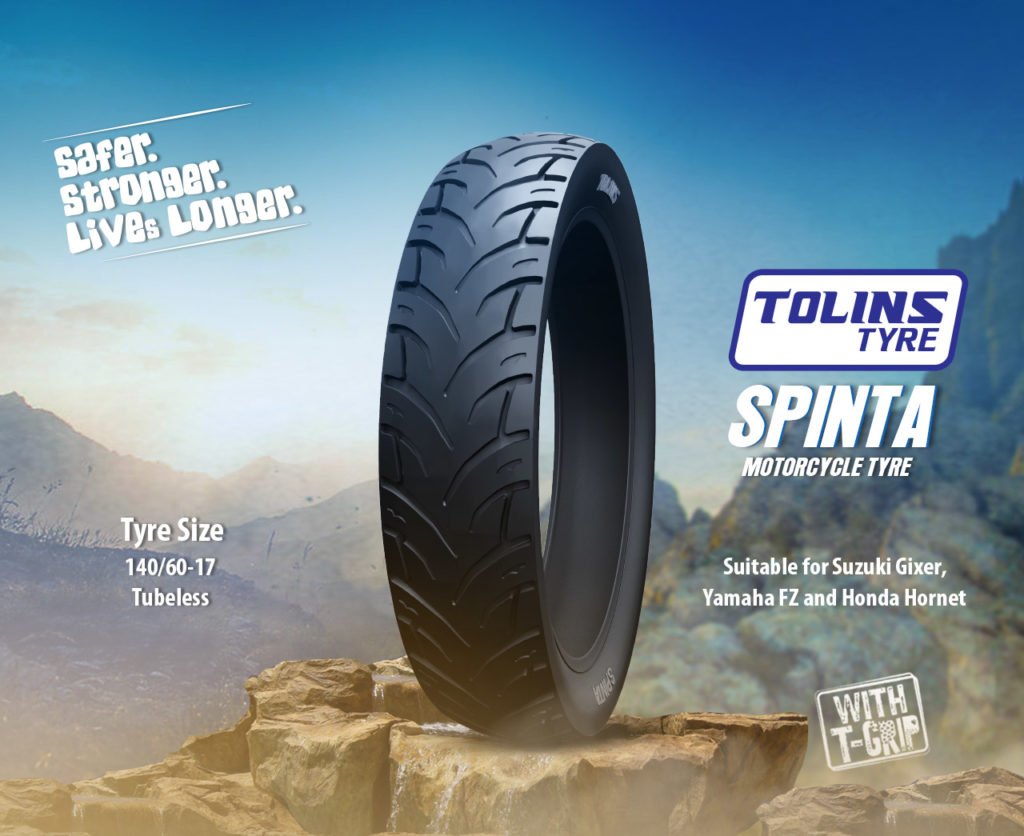 Tolins Spinta 140 60 17 Motorcycle Tyre Tolins Tyres Pvt Ltd